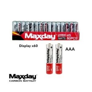 Pack 60 Pilas Maxday AAA Carbon Battery R03